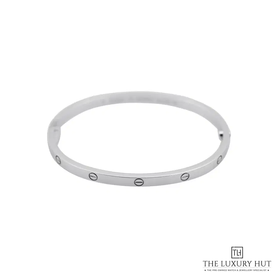 Cartier 18ct White Gold Love Bangle Small