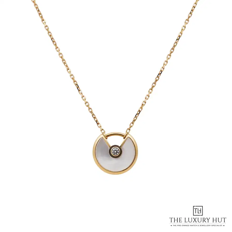 Cartier Amulette De Cartier Gold MOP Diamond Pendant Necklace