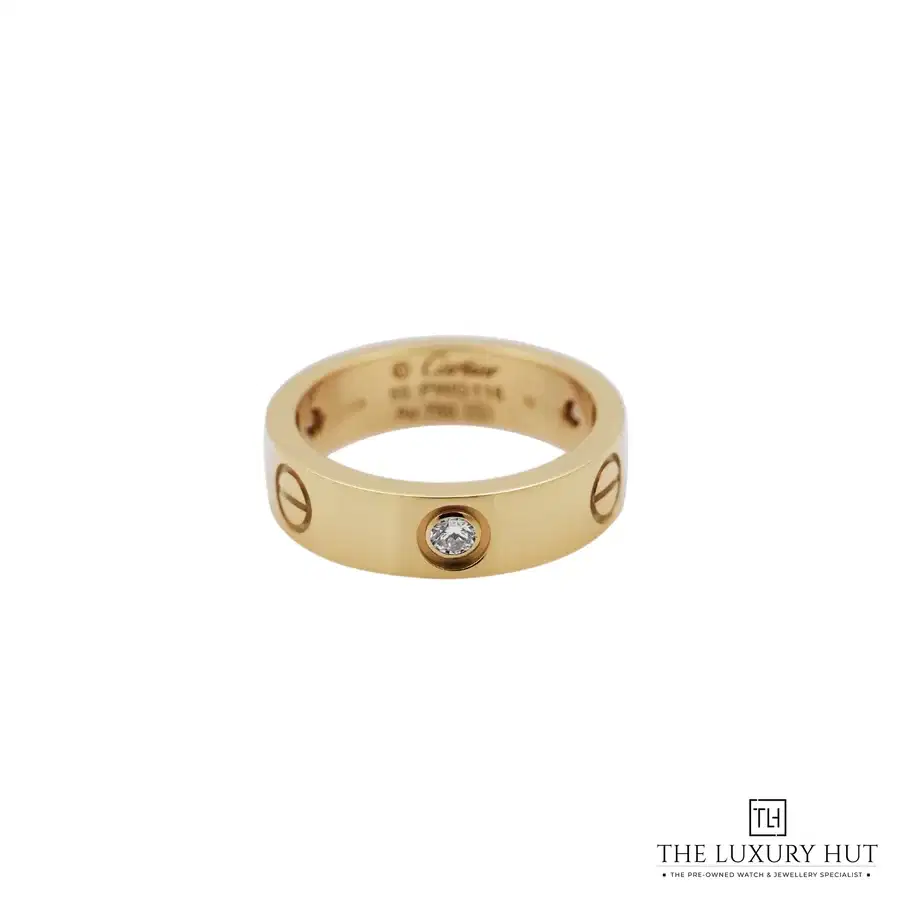 Cartier 18ct Yellow Gold 3 Diamonds Classic Love Ring