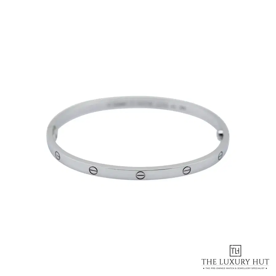 Cartier White Gold Love Bracelet Size 17