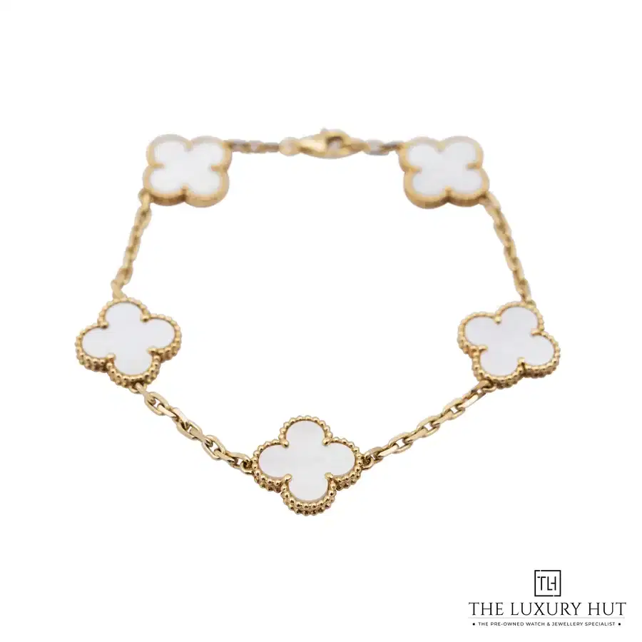 Van Cleef Arpels Vintage Alhambra Gold MOP Bracelet