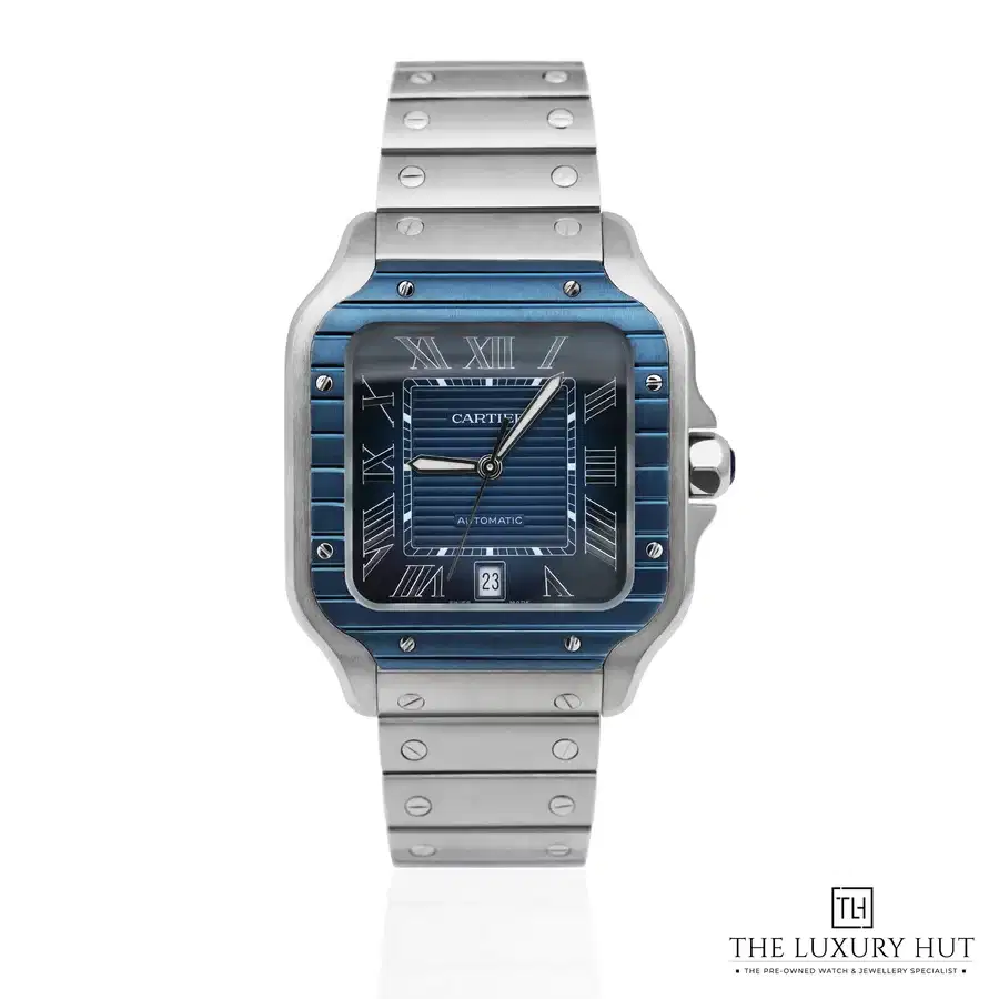 Cartier Santos De Cartier Blue Striated