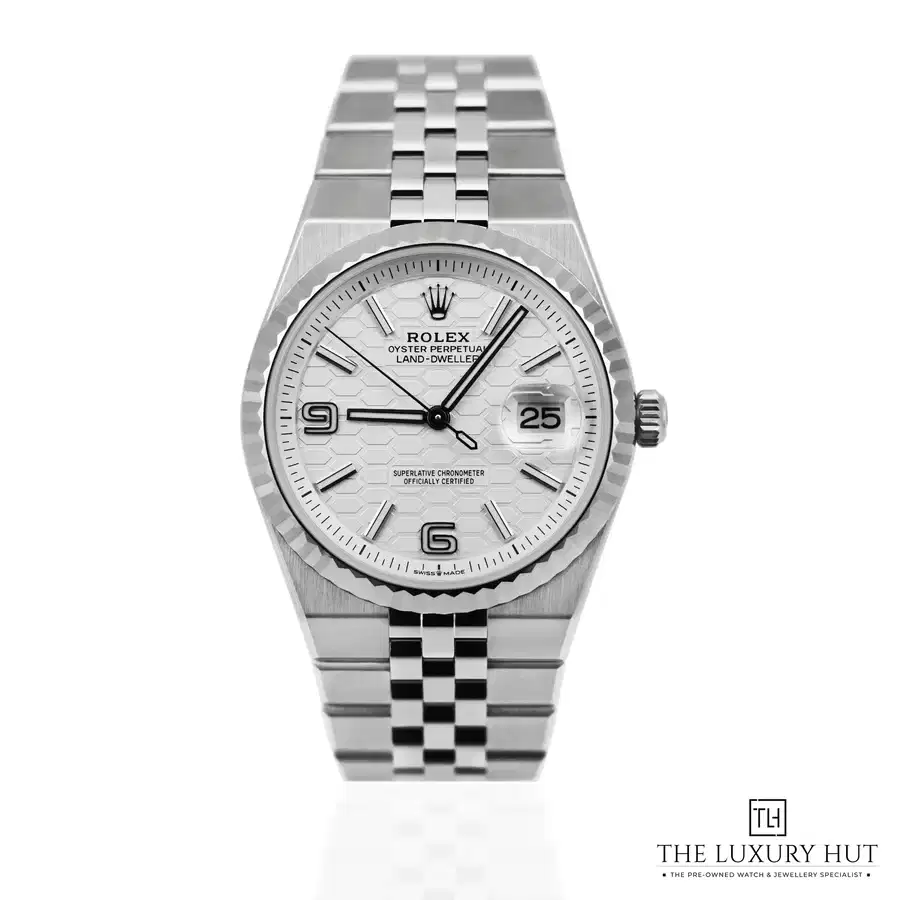 Rolex Land Dweller 36 White Honeycomb 127234