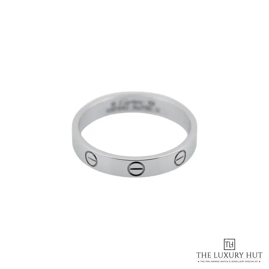 Cartier Love Wedding Band Ring Small 18ct White Gold