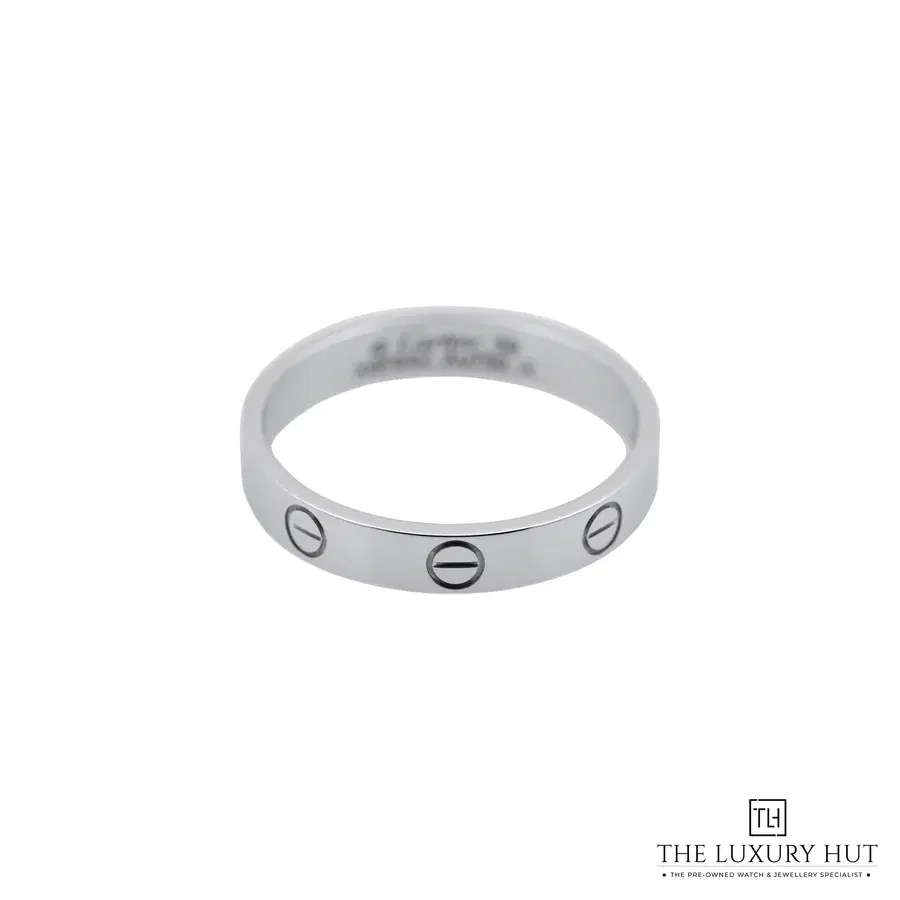 Cartier Love Wedding Band Ring Small 18ct White Gold