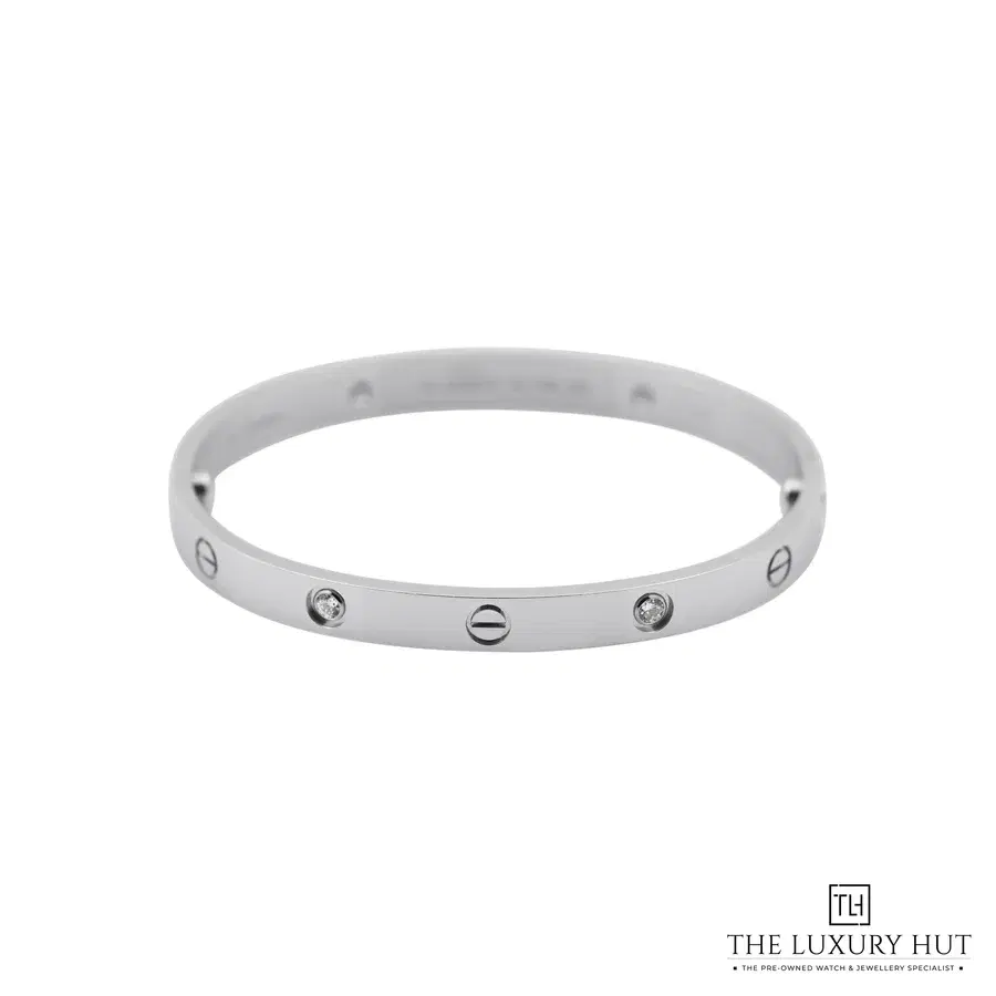 Cartier 18ct White Gold Diamonds Love Bracelet Classic