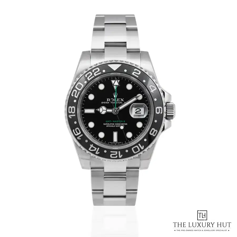 Rolex GMT Master II Steel 40mm Black Dial Ref 116710LN