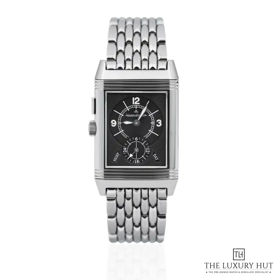 Jaeger LeCoultre Reverso Duo Day Night Silver Black Arabic