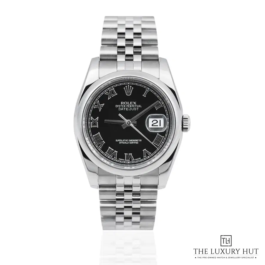 Rolex Datejust 36 Steel Black Dial Ref 116200