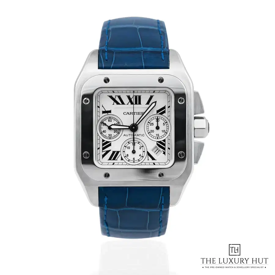 Cartier Santos 100 XL Steel 41mm White Roma 2740